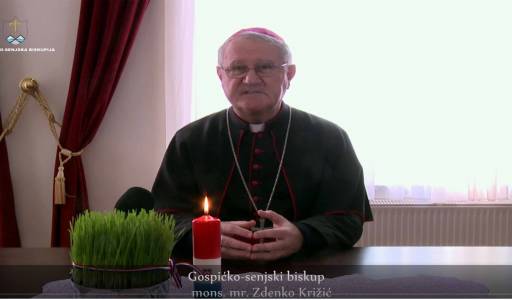 Video poruka za Božić biskupa Zdenka Križića