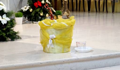 Blagoslov vode i soli u gospićkoj katedrali